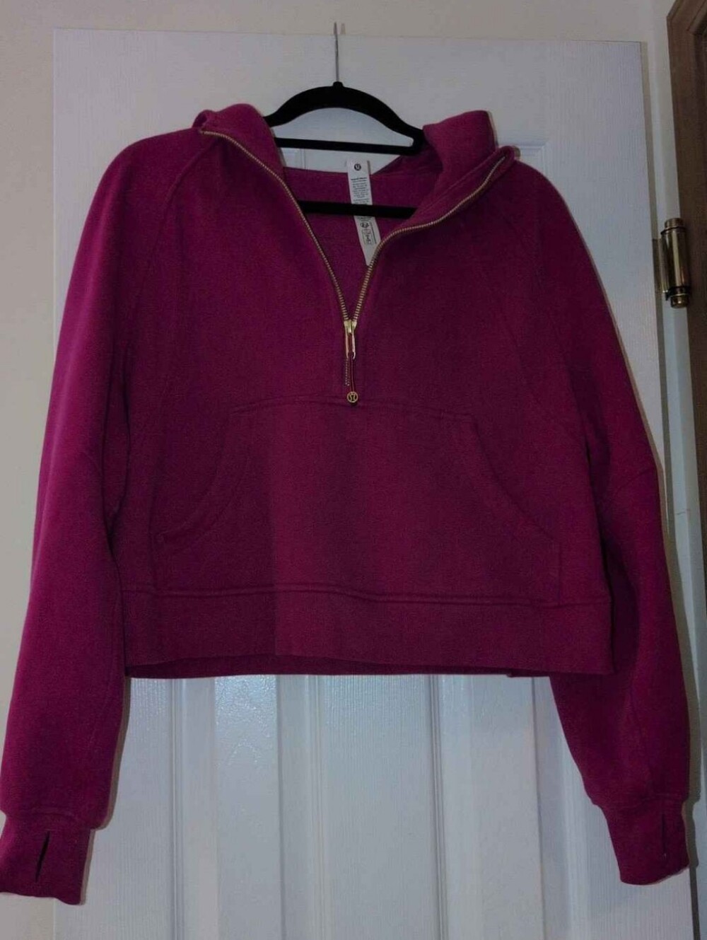 Lululemon Raspberry pink scuba sweatshirt